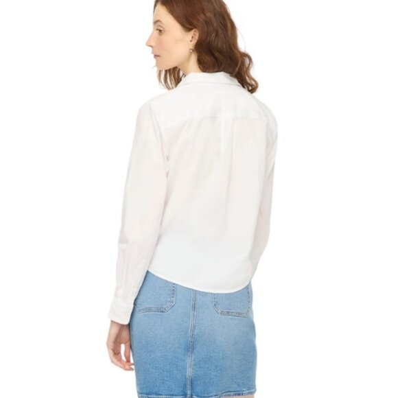 J. Crew white button-up long sleeve shirt size M - Picture 2 of 7